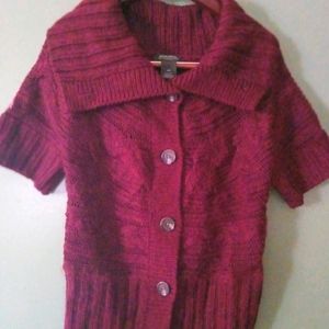 Eddie Bauer burgundy sweater, Medium
